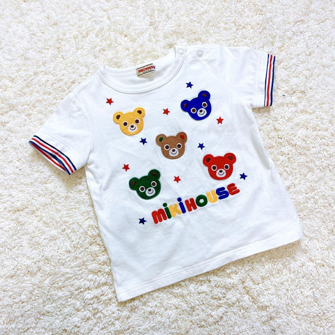 mikiHOUSE ミキハウス プッチー 総柄 Tシャツ 7分丈パンツ