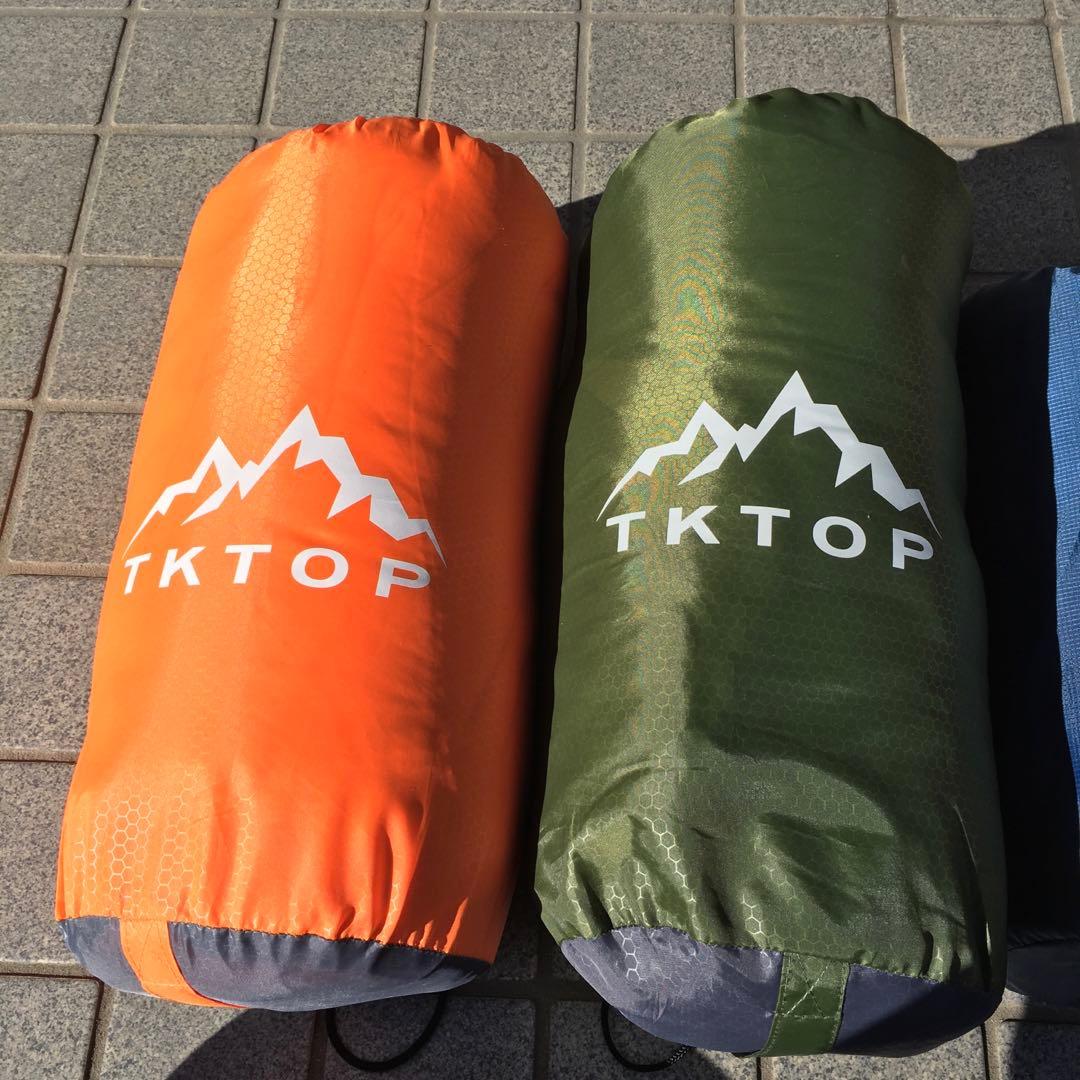 TKTOP 寝袋 と　AKASOOM　エアマット　各２個セット