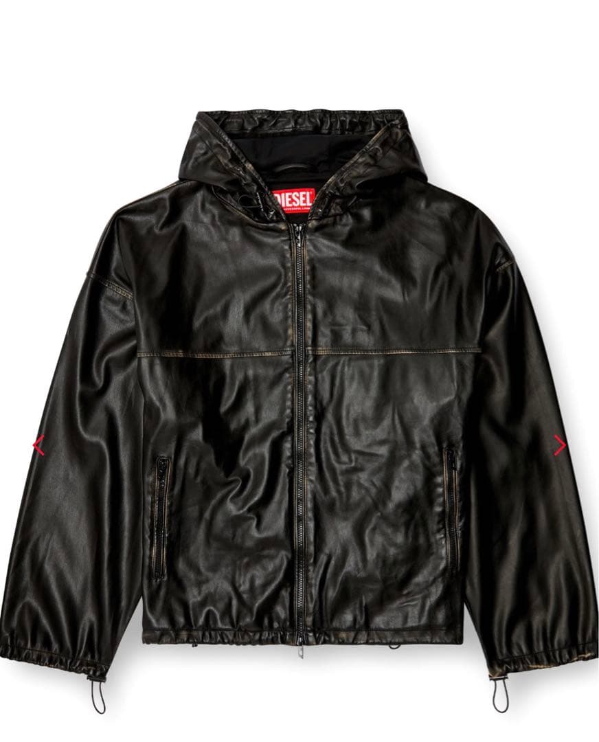 最終値下げDIESEL 新作完売品　J-Antil ジップアップレザージャケット