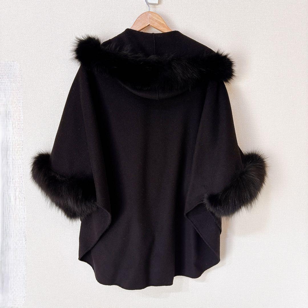 美品【GRACE CONTINENTAL】フォックスファー ケープコート