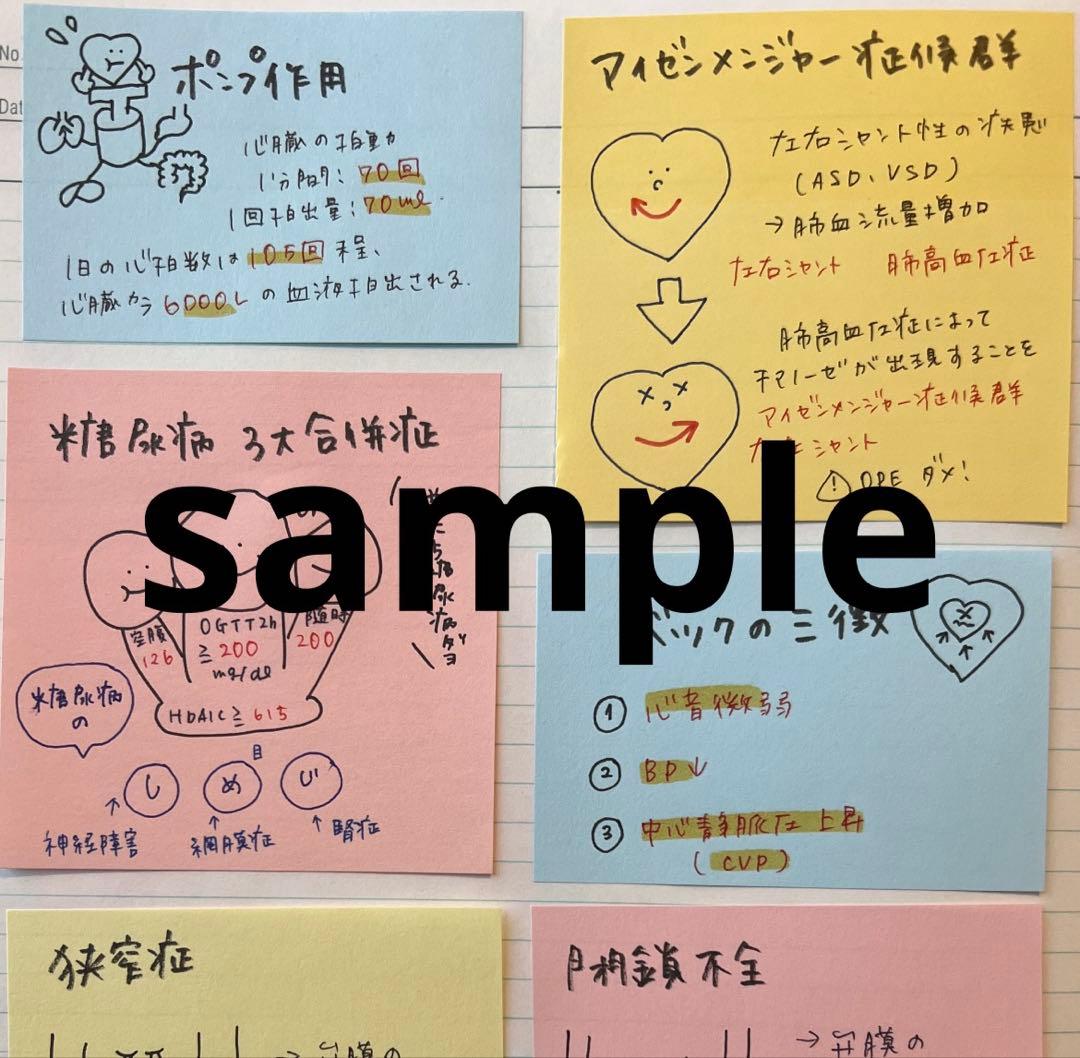 n様　現品☆看護師国家試験対策　付箋ノート250枚＋160枚＋国試まとめ＋第3弾