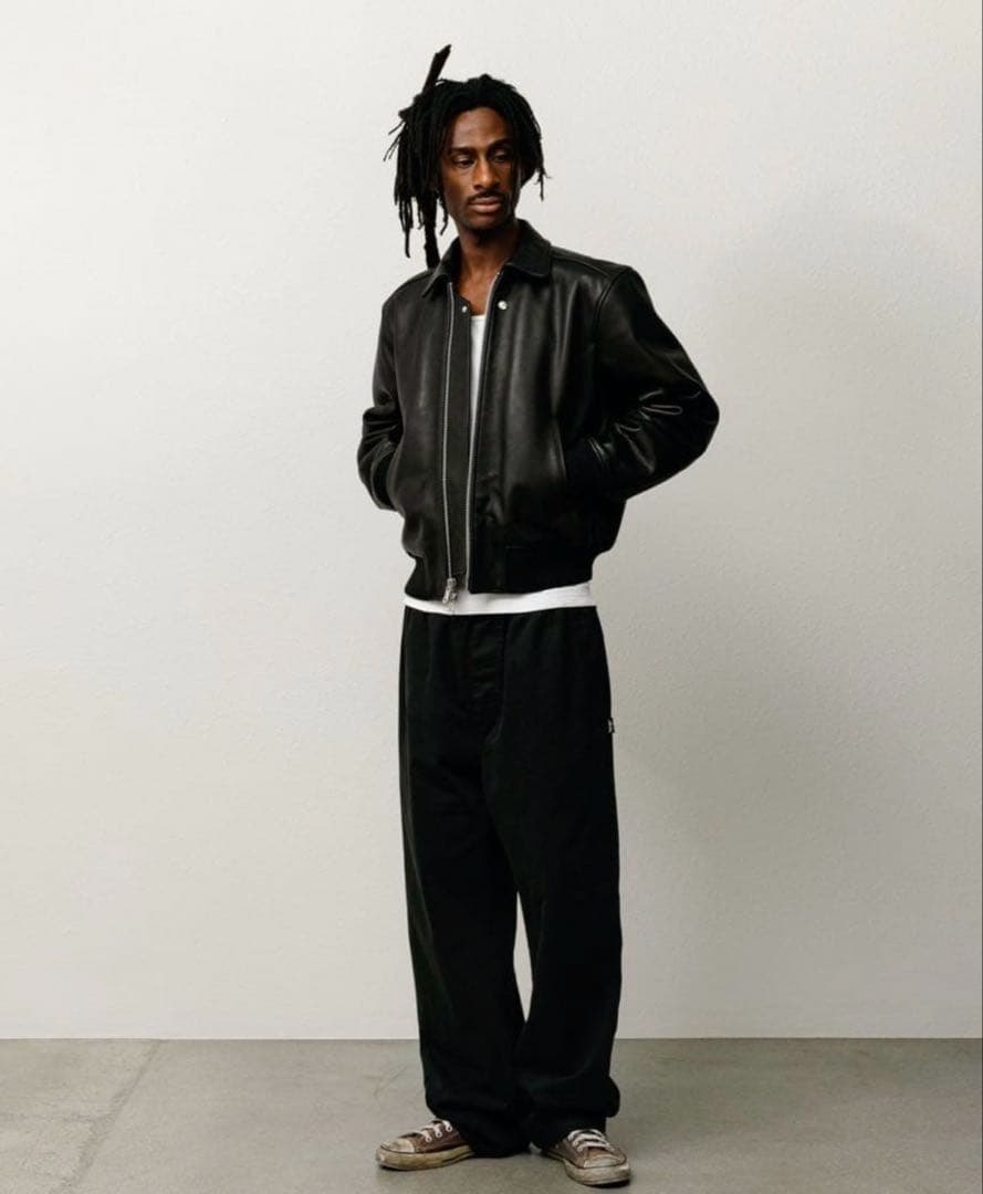 STUSSY 24AW leather flight jacket Sサイズ