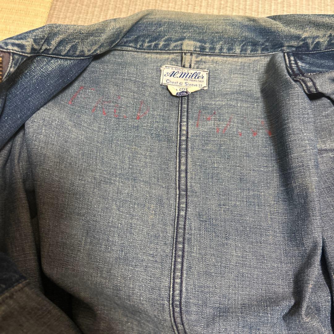 50s Al Miller デニムジャケット ヴィンテージ ホンダ ジップ