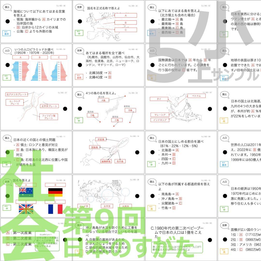 らら【5年上 社会・理科1-9回】 予習シリーズ 組み分け対策