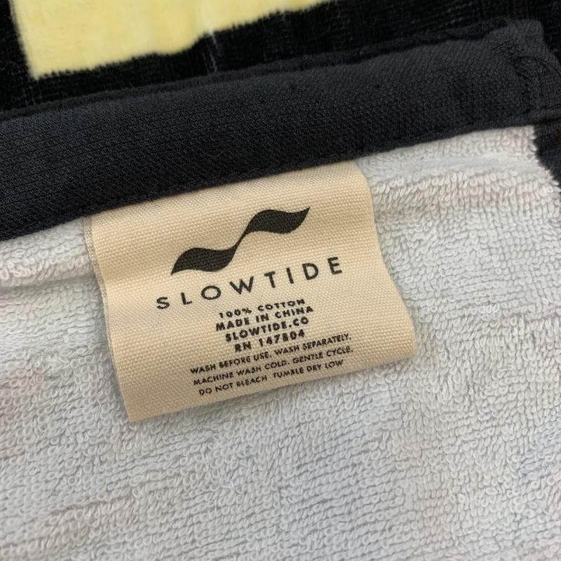 新品 Almeda Club SLOWTIDE アラメダクラブ ビーチタオル 黒