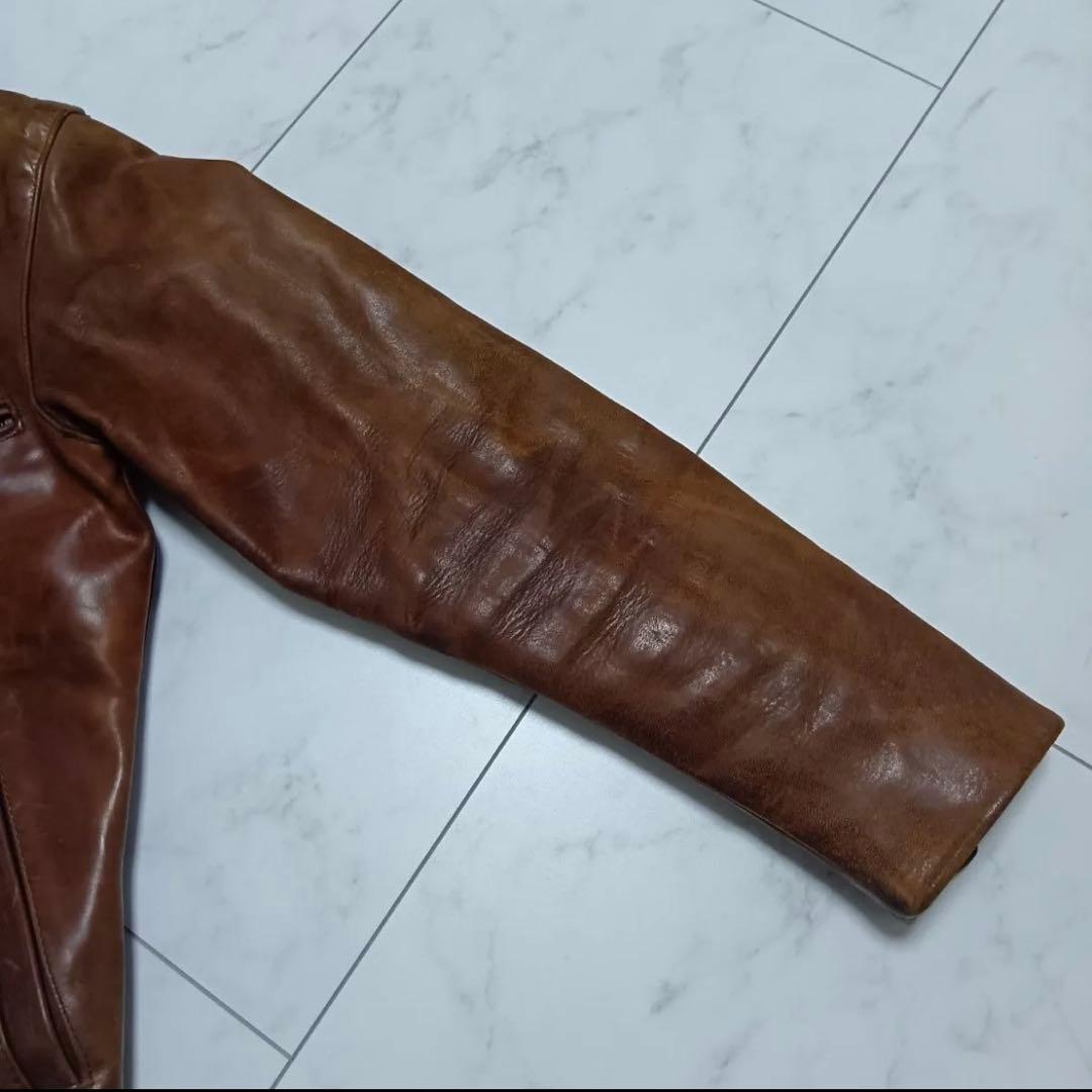 m*i様 再出品超希少 34 OLD VANSON ENFシングルライダース ホ