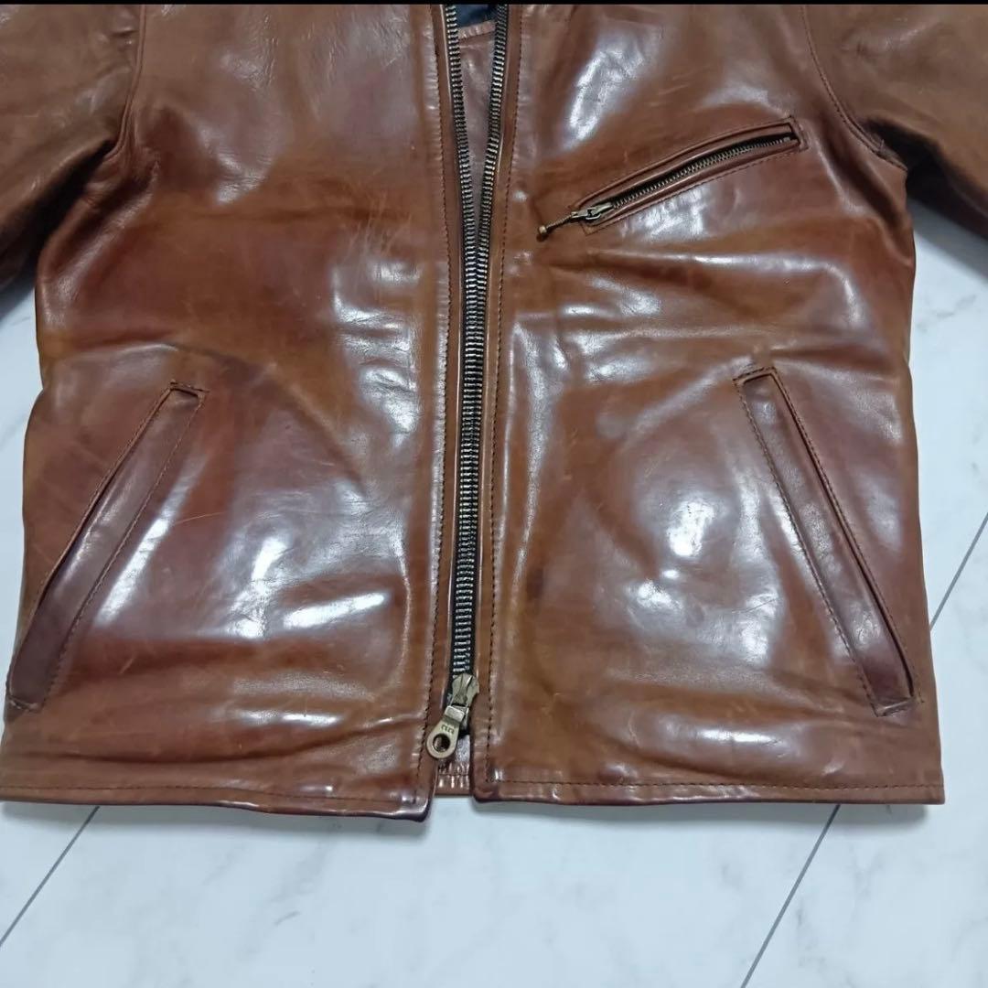 m*i様 再出品超希少 34 OLD VANSON ENFシングルライダース ホ