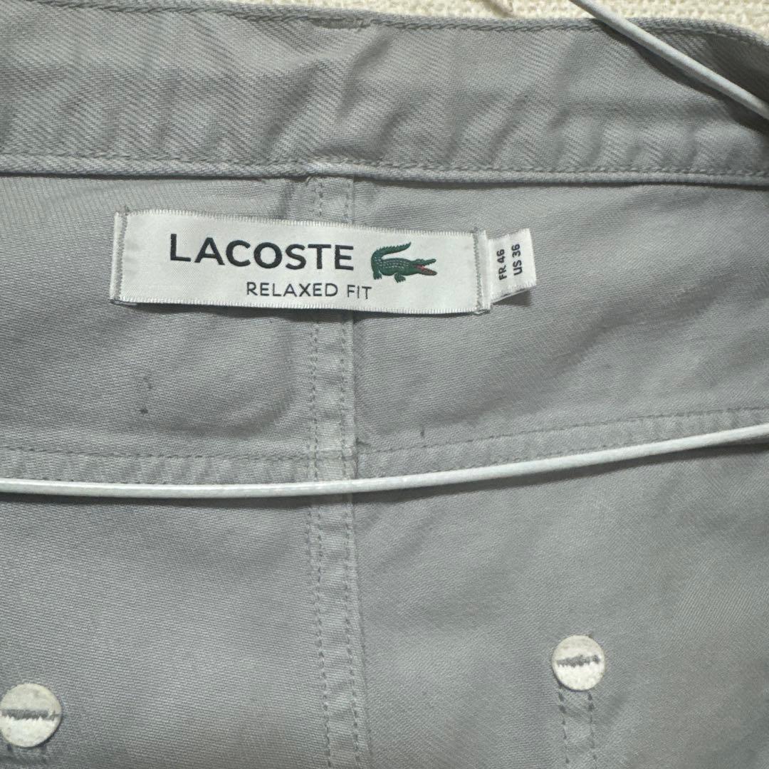 パ*3様 LACOSTE グレー デニムジャケット セットアップ