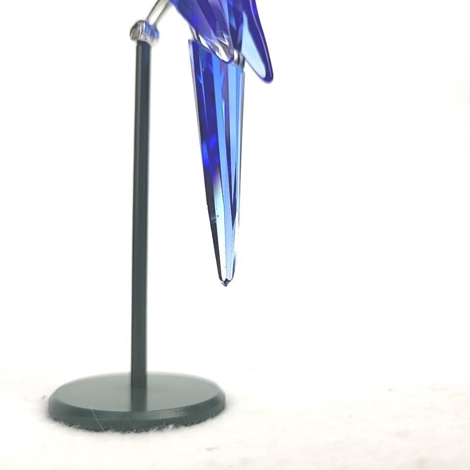 〇良品〇スワロフスキー　鳥　オウム　ブルー　置物　ファイギュリン