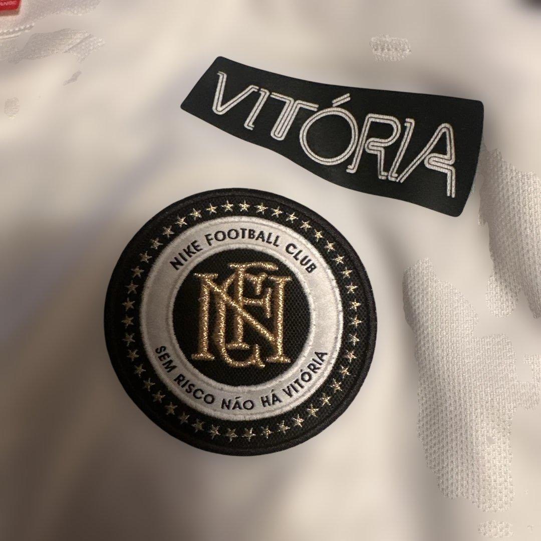NIKE F.C. 長袖 ゲームシャツ トレーニングトップ ブラック×ホワイト.