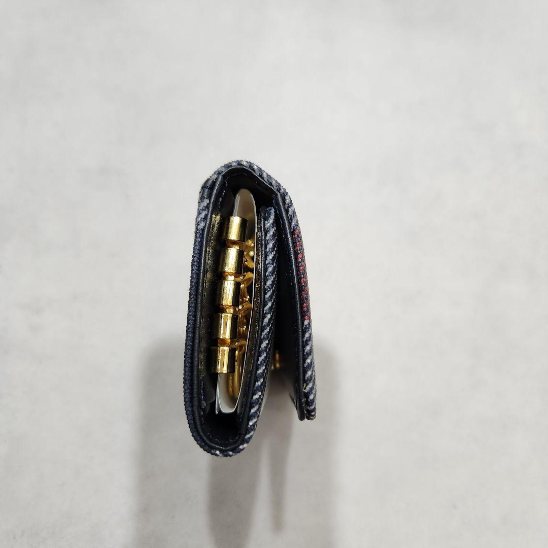【新品未使用】箱無しブルーレーベルクレストブリッジ　チェックPVCキーケース