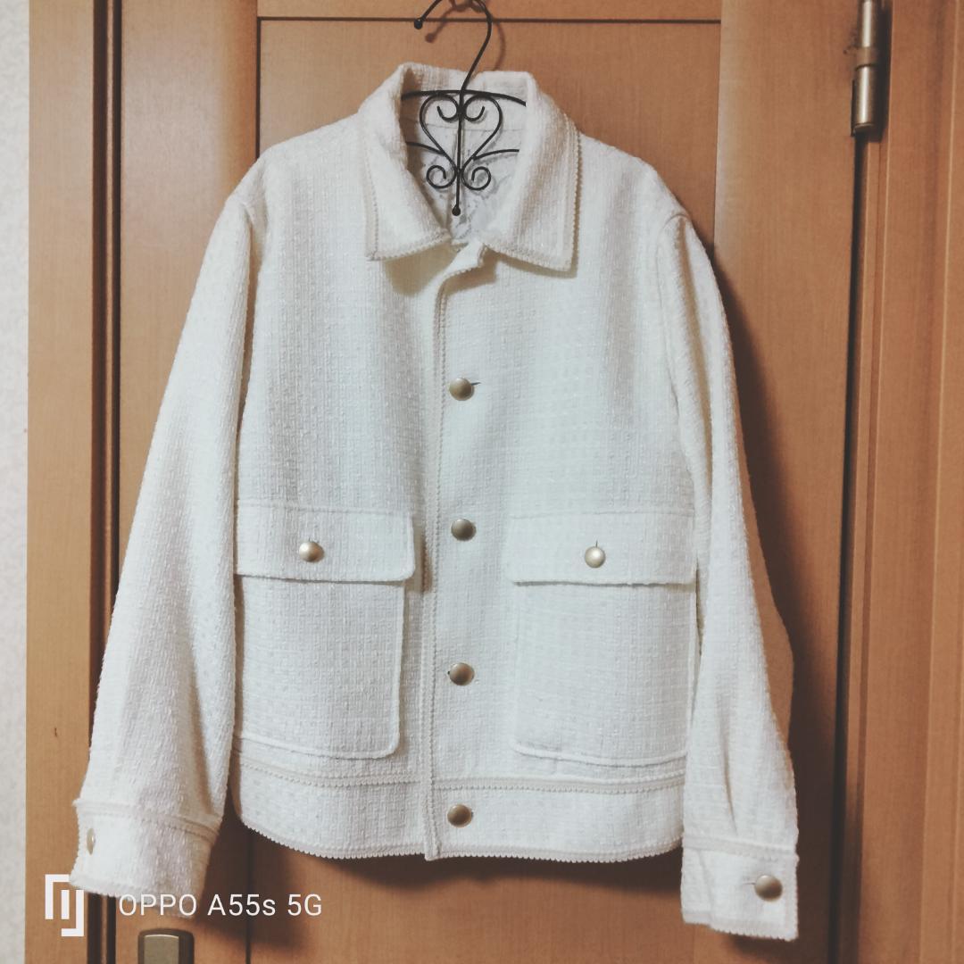 美品金ボタンサマーツイードジャケット