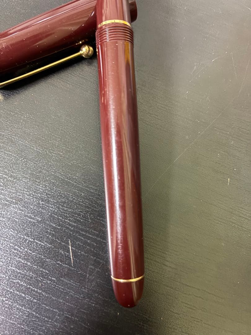 パイロット カスタム74万年筆 ディープレッド Fニブ 14K