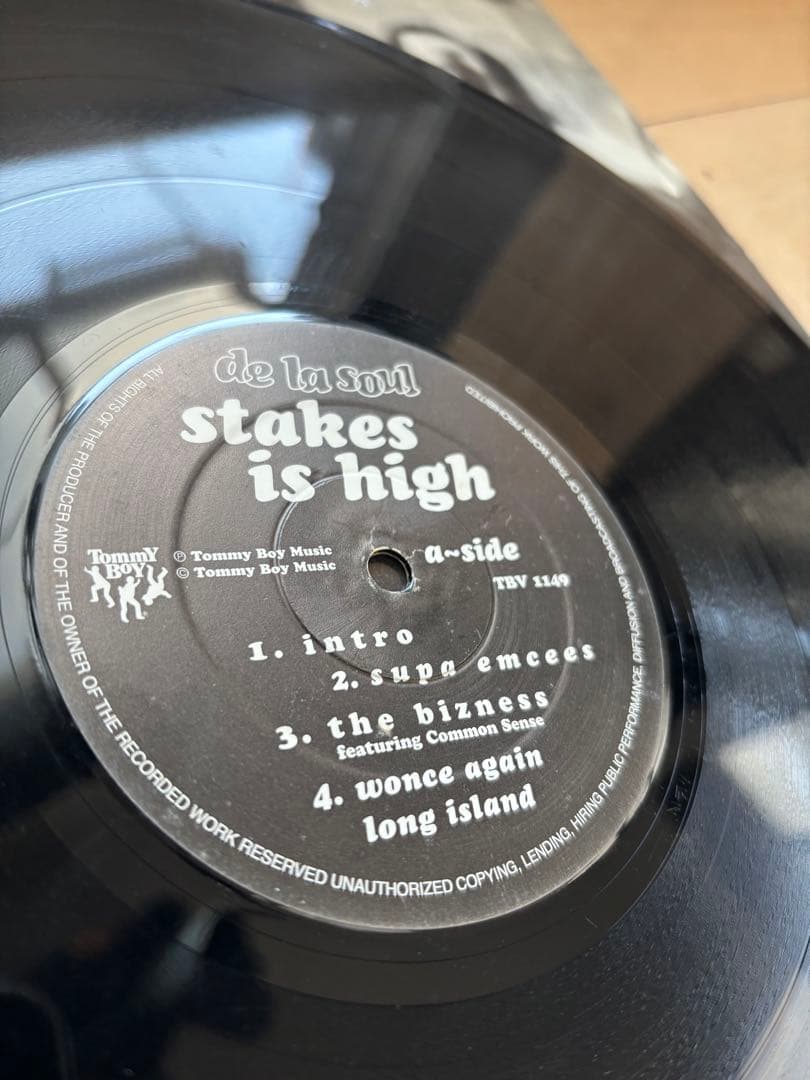 DE LA SOUL デラソウル　レコード　Stakes Is High