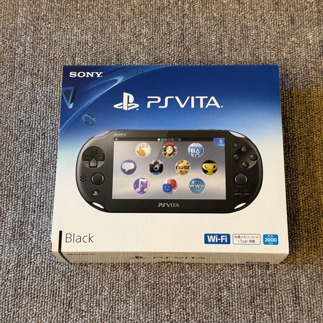 【美品】PSVITA PCH-2000 ブラック 箱付き