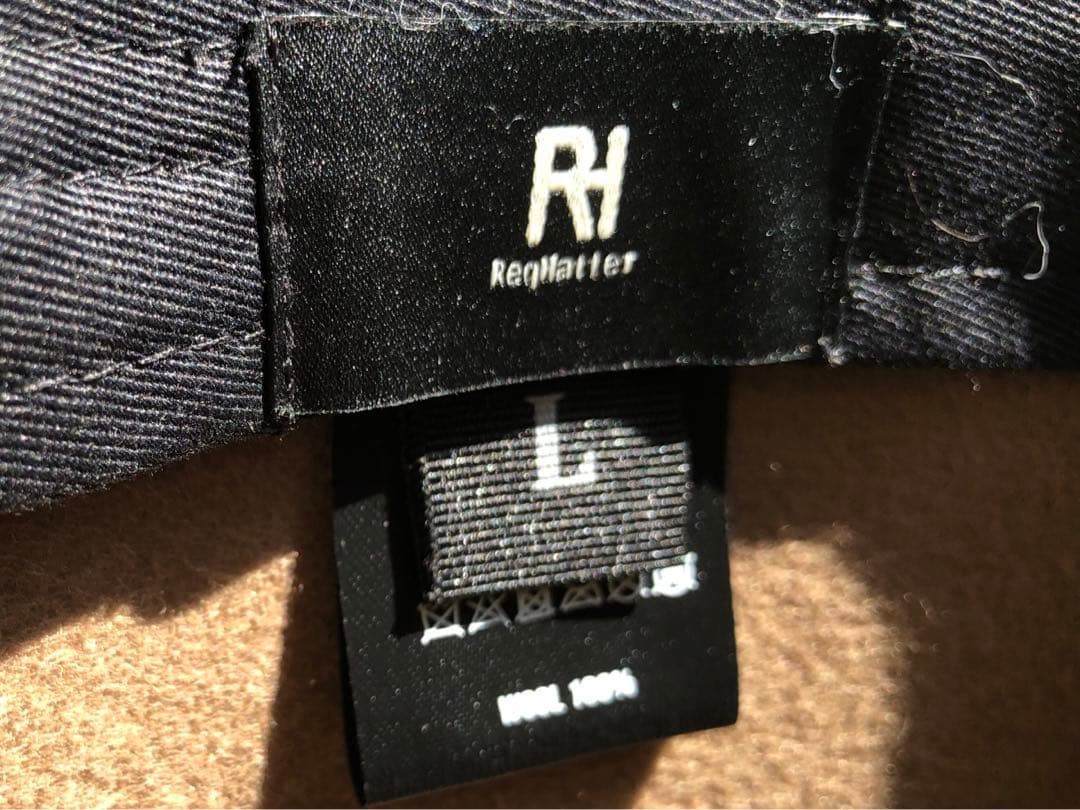 ReqHatter ロングブリムハット未使用ベージュLサイズ