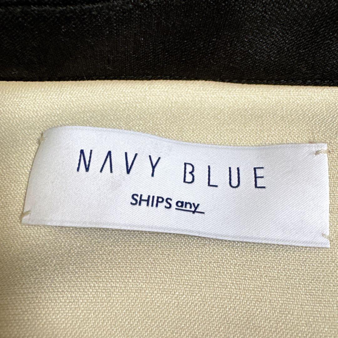 SHIPS any ダブルクロス Aライン シャツワンピース 洗える