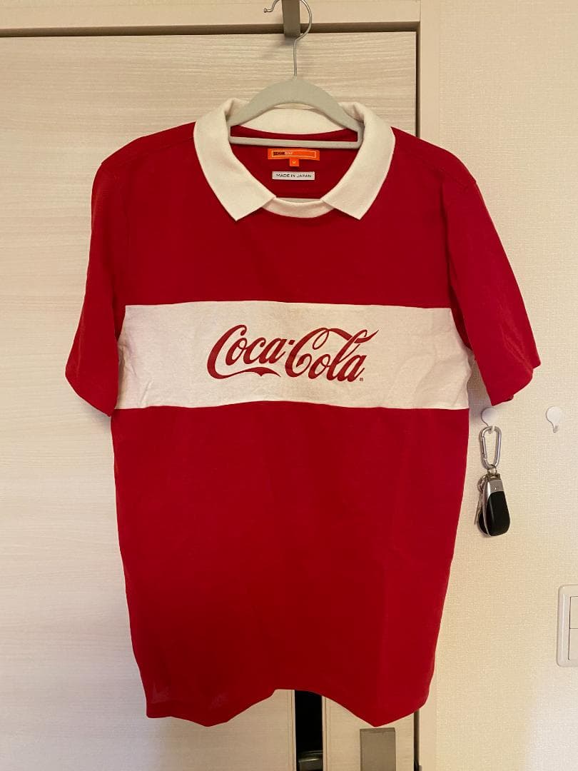 ビームス ゴルフ　ポロシャツ　M　BEAMS GOLF×コカ・コーラ