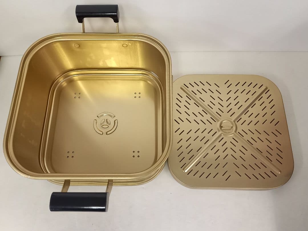 日軽角蒸 アルミセイロ 3段 蒸し器 26㎝ 昭和レトロ
