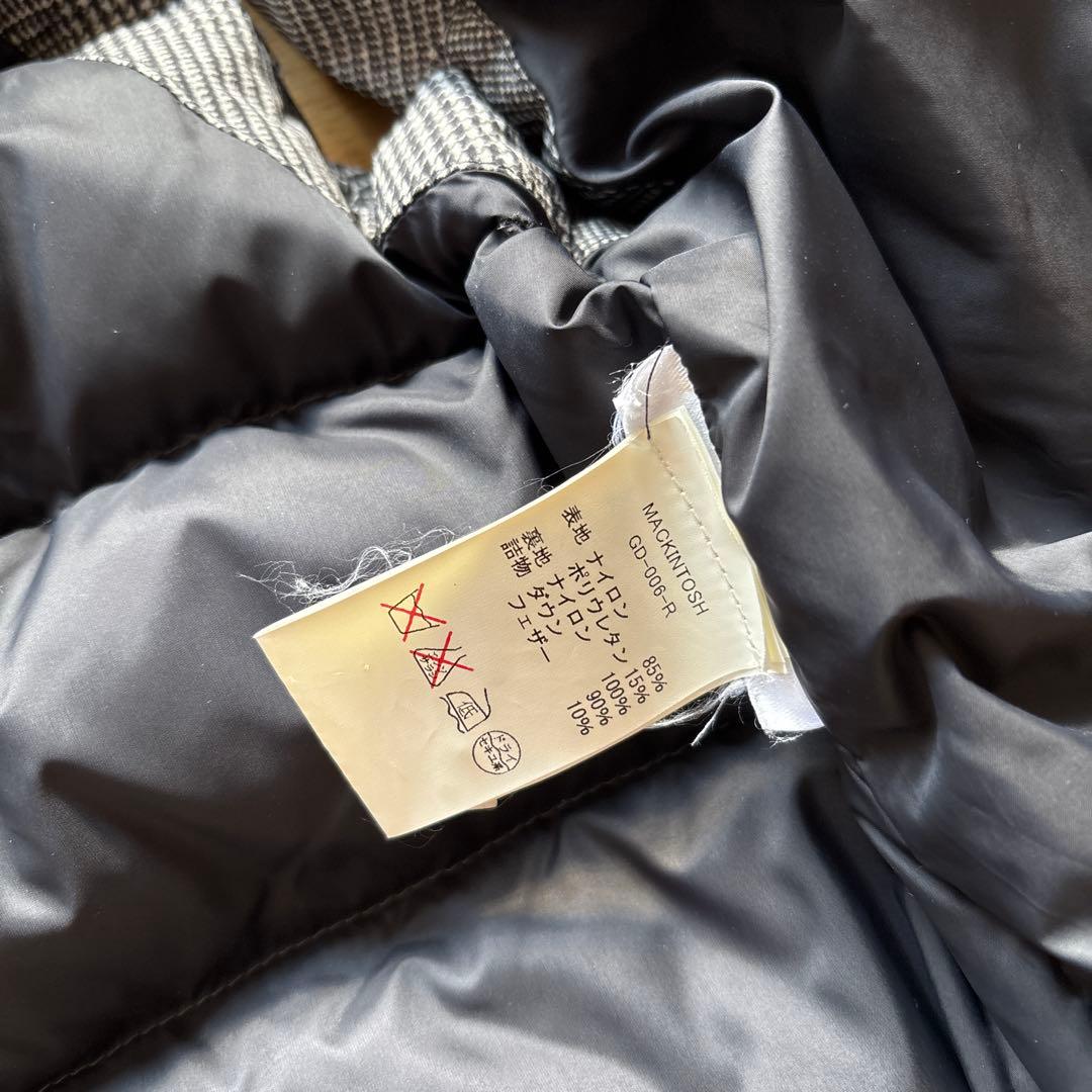 マッキントッシュ　ダウンベスト