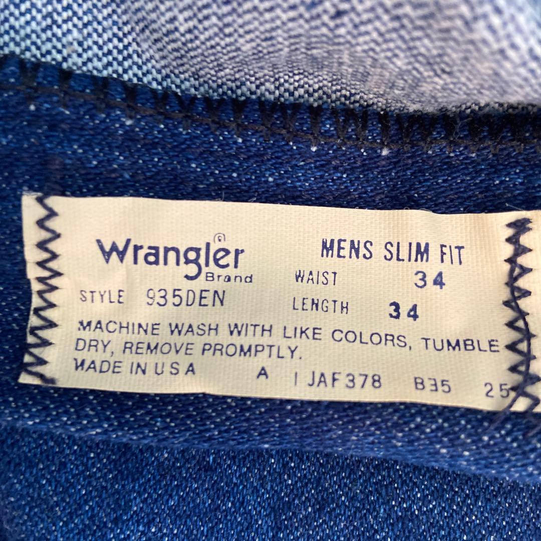 Wrangler 935DEN ブーツカットMADEIN USA W34L34
