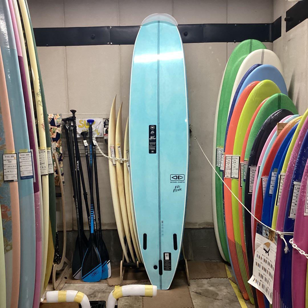 誰でも乗れる新品格安オーシャンアースイージーライダーソフトボードブルー9'0❣️