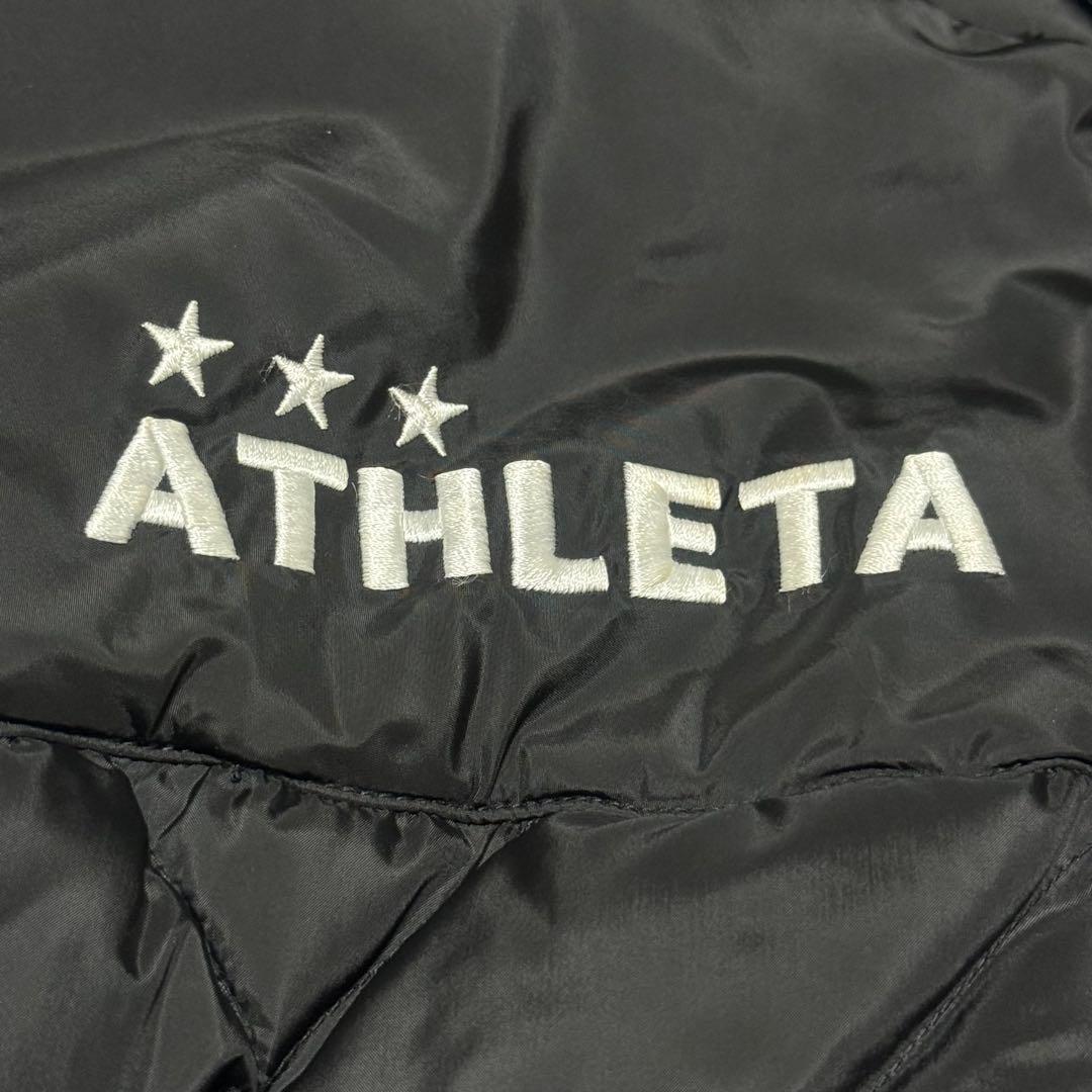 美品　アスレタ　ATHLETA ベンチコート　ブラック　M