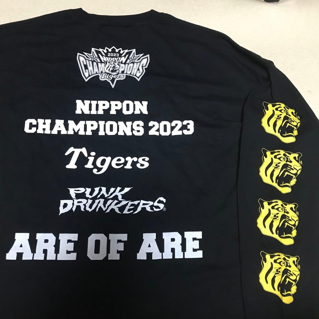 パンクドランカーズ XL 阪神タイガース 未使用 Tシャツ 長袖 日本一 優勝