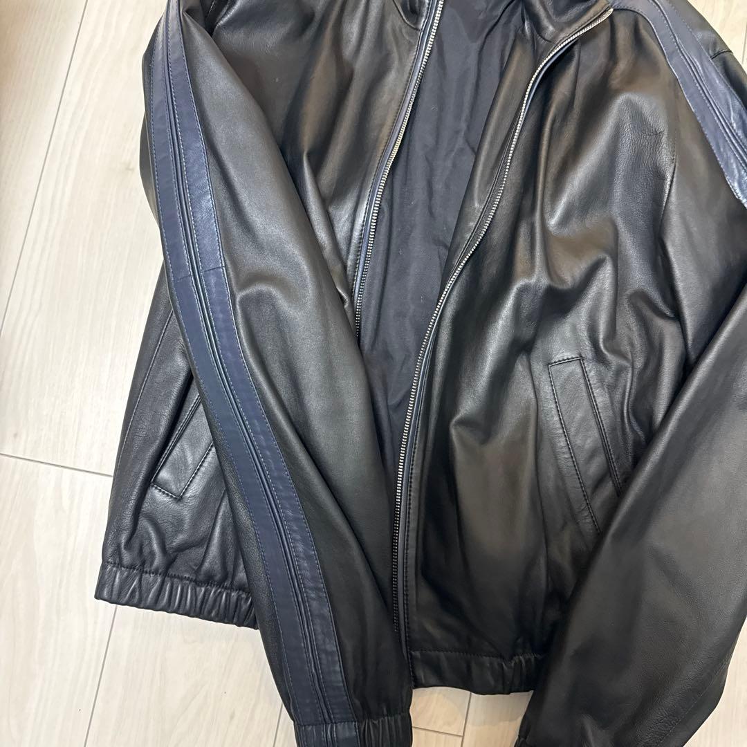 美品 サイズ48 MARNI レザージャケット 黒