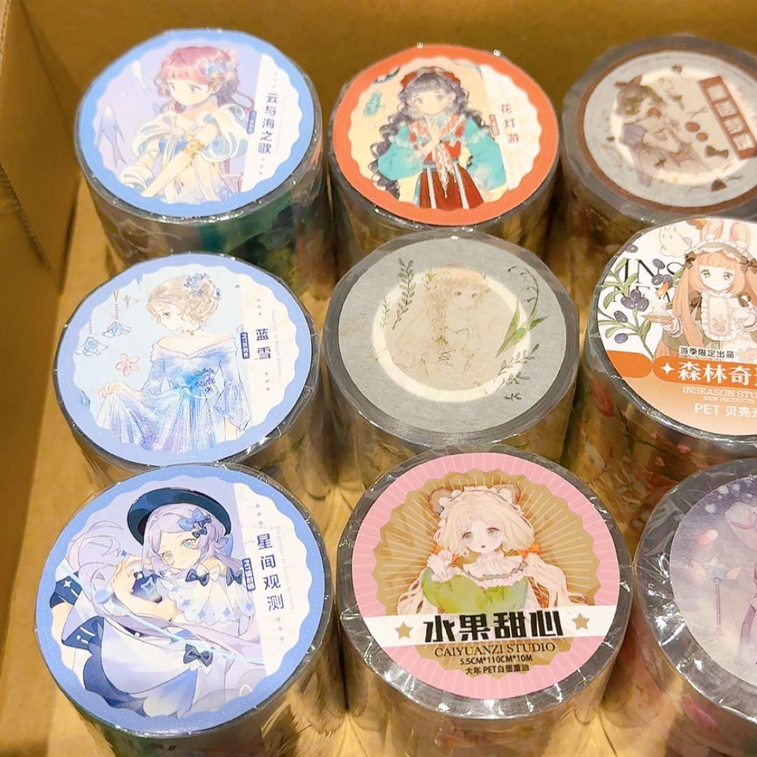 雪**様 【かわいい系女の子セット】人物マステ 海外マステ まとめ売り 新品 1