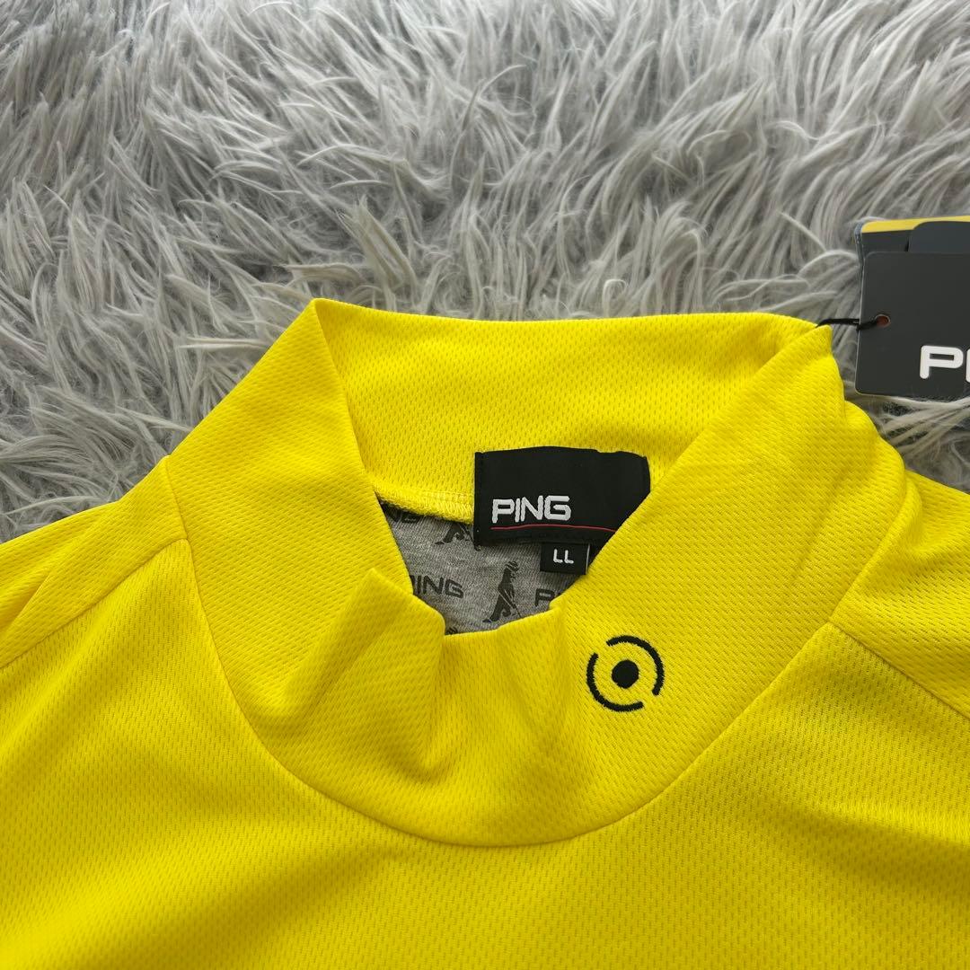 おまとめ　新品　PING ピン　モックネック　長袖カットソー　シャツ　イエロー