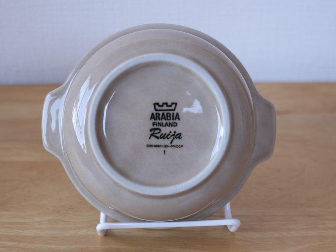 ARABIA ルイヤ（ルイージャ）グラタン皿 シリアル皿 ボウル＆ソーサー 1客