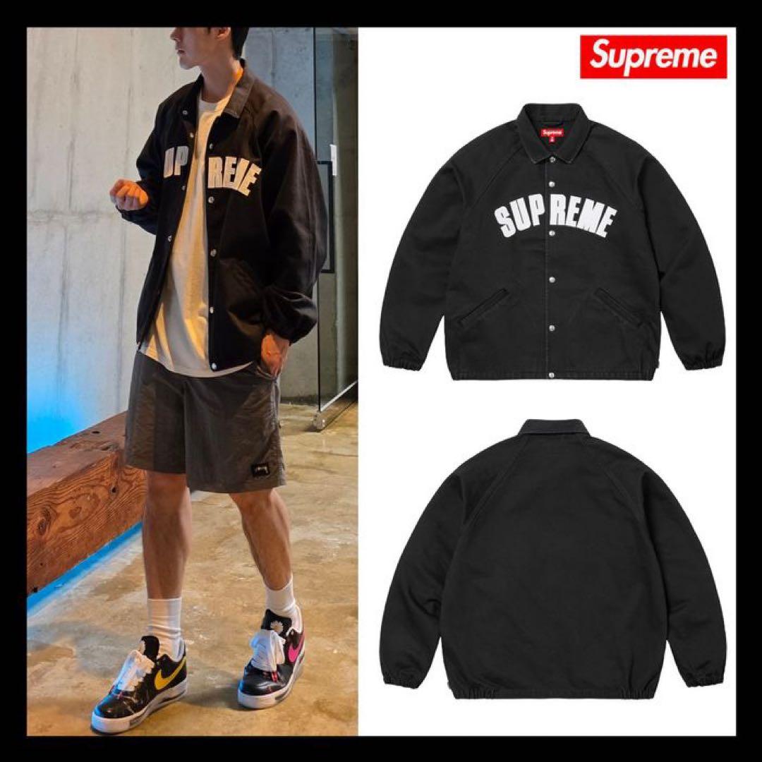 ジャケット・アウター Supreme Arc Denim Coaches Jacket \"Black\"