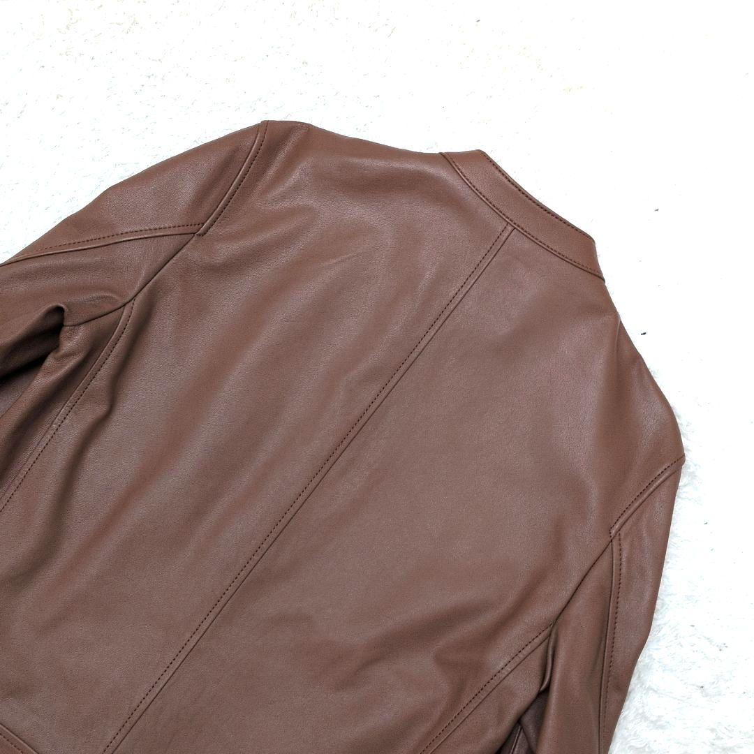 【M相当 極美品 近年モデル】コーチ　ラムレザー　ライダースジャケット　シングル