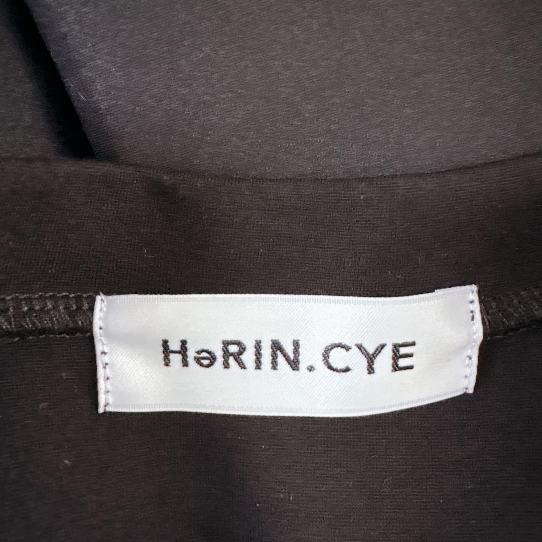 【極美品】HeRIN.CYE Ponte op 異素材ドッキングワンピース 黒