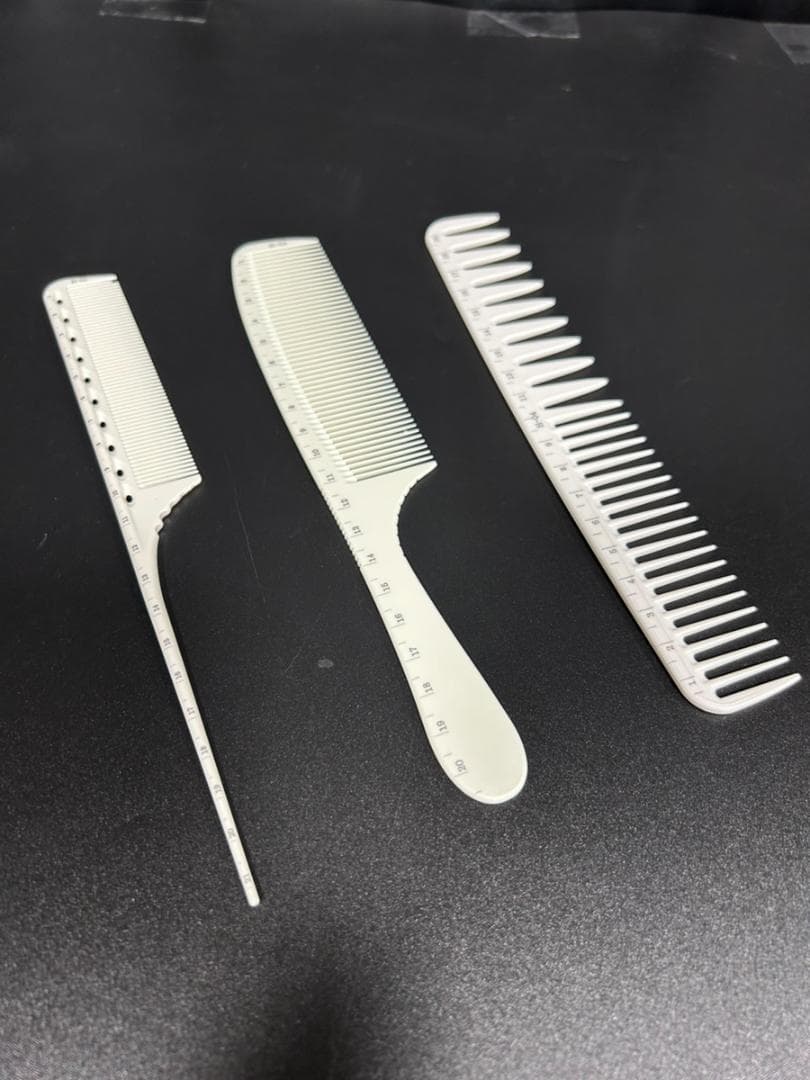 3セットコーム付き　BARBER　シザーケース　シザースタンド