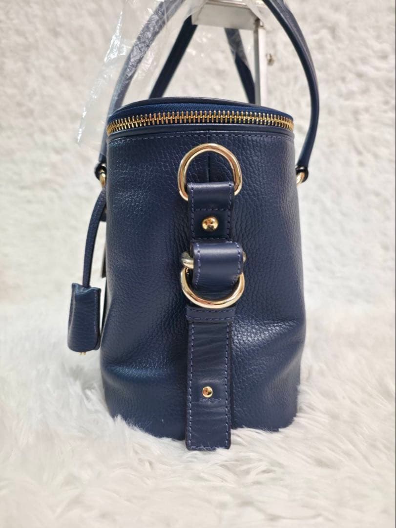 キプリス VolVie バギーバッグ 牛革 ネイビー 2WAY新品 日本製 撥水