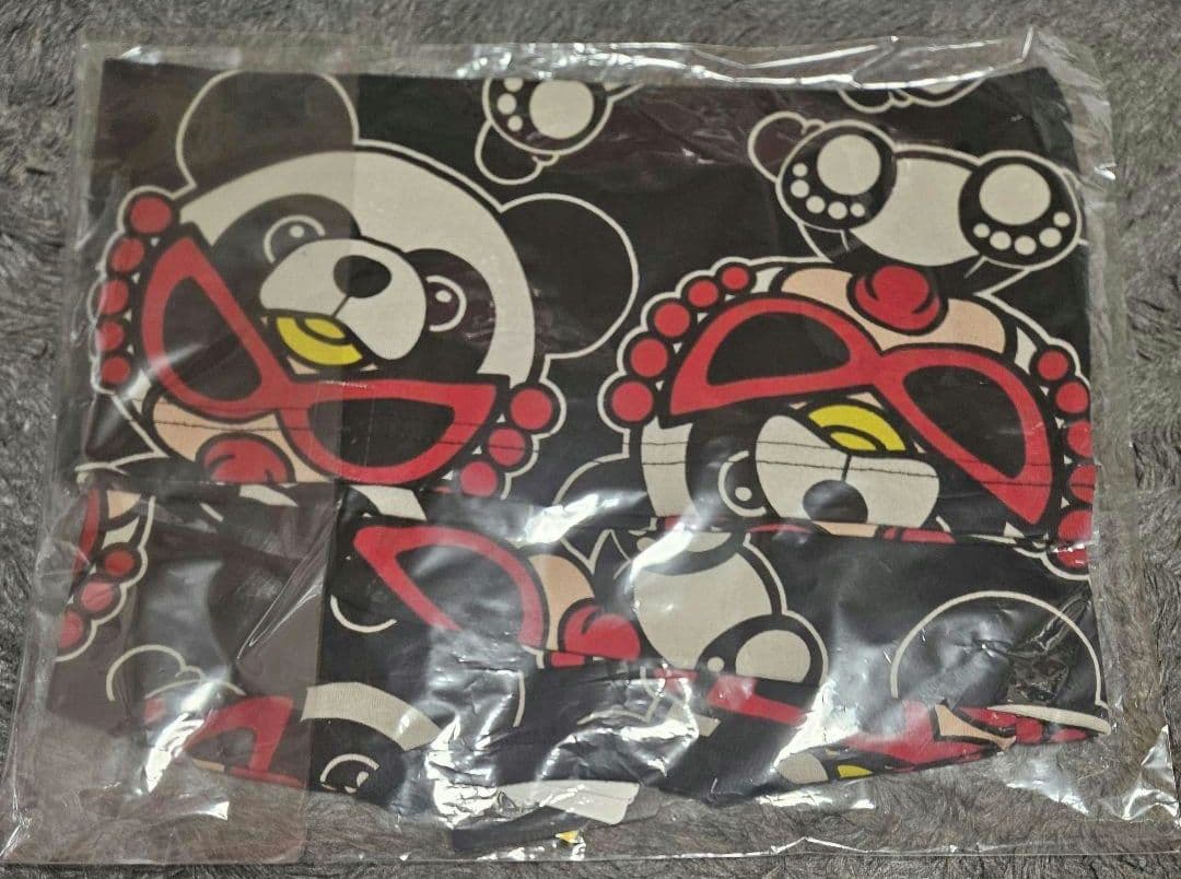 ヒステリックミニ　パンダ　ロングシャツ　80　ブラック　ヒスミニ