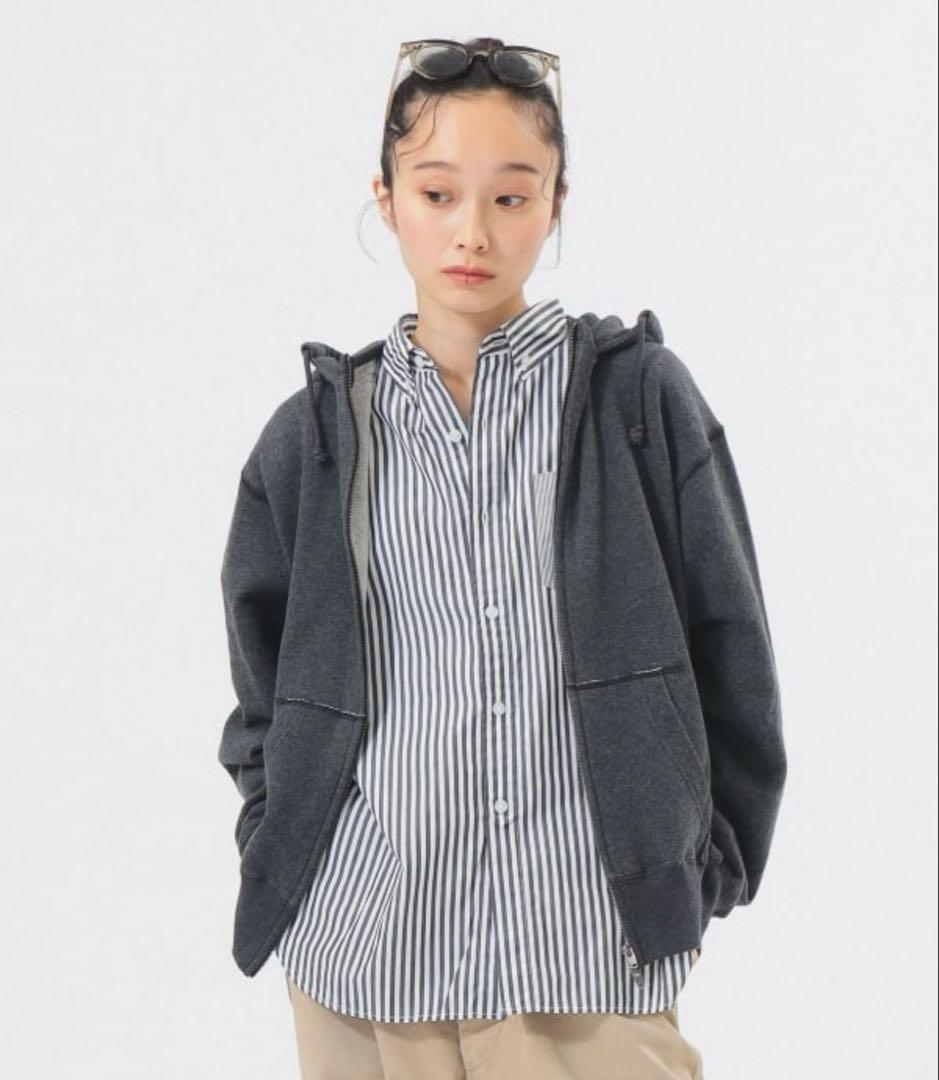 新品　BEAMS BOY レトロ フィット ジップ フーディー ￥17,490