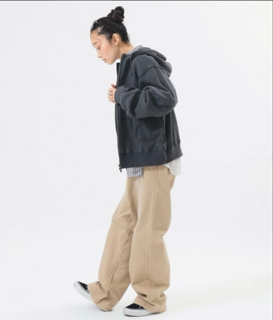 新品　BEAMS BOY レトロ フィット ジップ フーディー ￥17,490