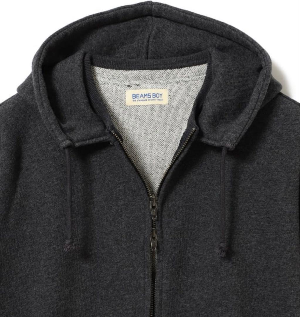 新品　BEAMS BOY レトロ フィット ジップ フーディー ￥17,490