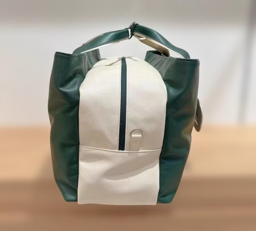 Malbon ゴルフ ウェアバッグ2層式大容量PUレザー防水シューズ収納付き ✨