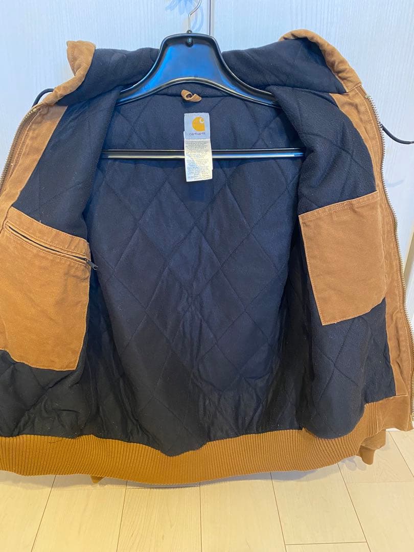 希少 Carhartt アクティブジャケット キルティング S ブラウン