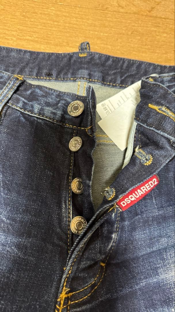 DSQUARED2 ダークブルー スリムフィットデニム44