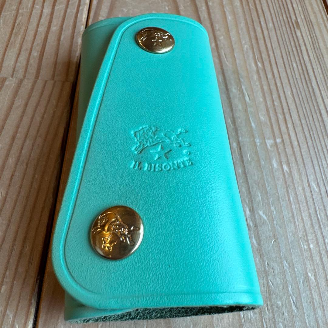 【レア＆新品】IL BISONTE キーケース ペルシアングリーン 限定カラー♡