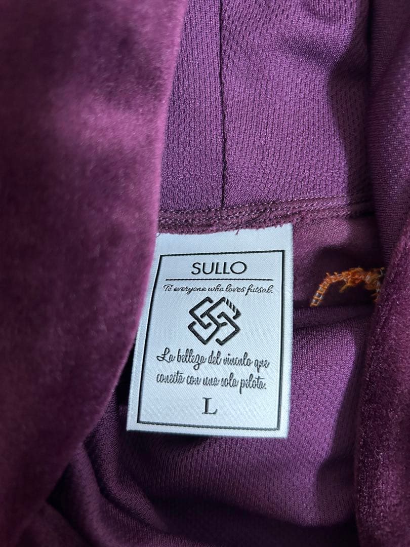 スージョ　ロンT フットサル　SULLO ハイネック　ベロア　パープル　L