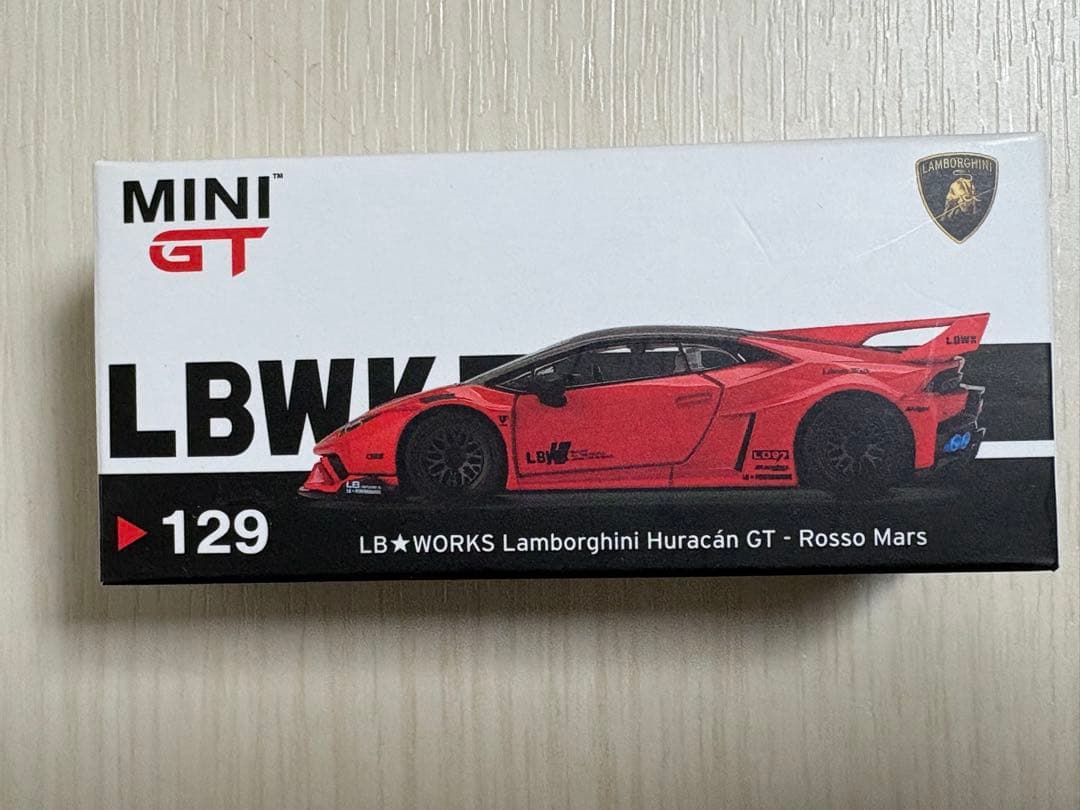MINI GT 1/64 LB★WORKS ランボルギーニ ウラカン GT 赤