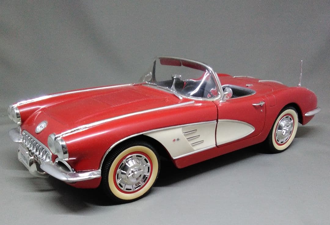 シボレーコルベットC1 赤 1958 ミニカー