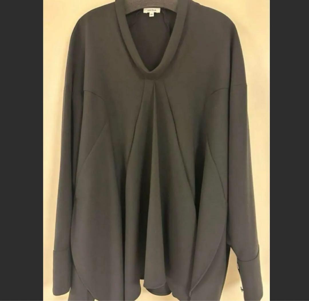 美品　ENFOLD エンフォルド アシンメトリー ブラウス ブラック