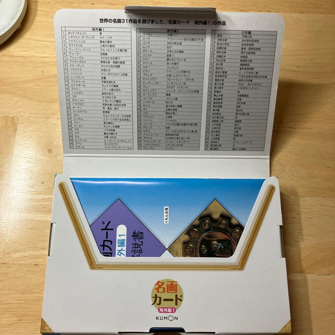 くもん　幼児から名画カード　海外編1.2 日本編セット 解説書付き